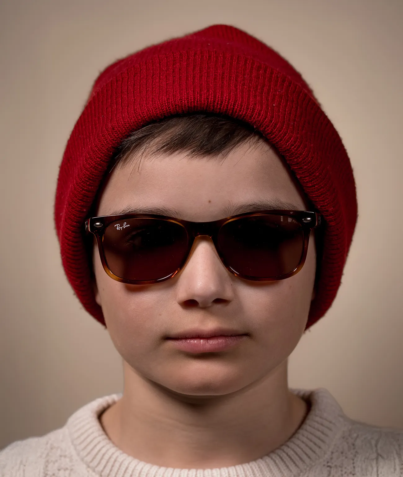 Jeune garçon portant des lunettes confortables Scoop Vision